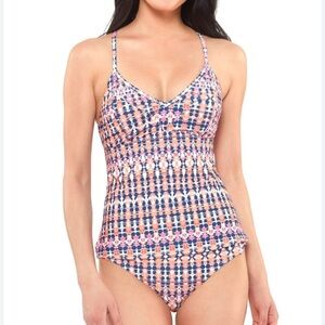 Jessica‎ Simpson Laguna Beach Bikini Set Tankini Top Hipster Bottom SIZE M NWT